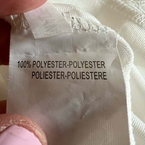 Azaka Paris white lacy crochet grecian sundress sz M/L tassels coquette - Picture 12 of 14